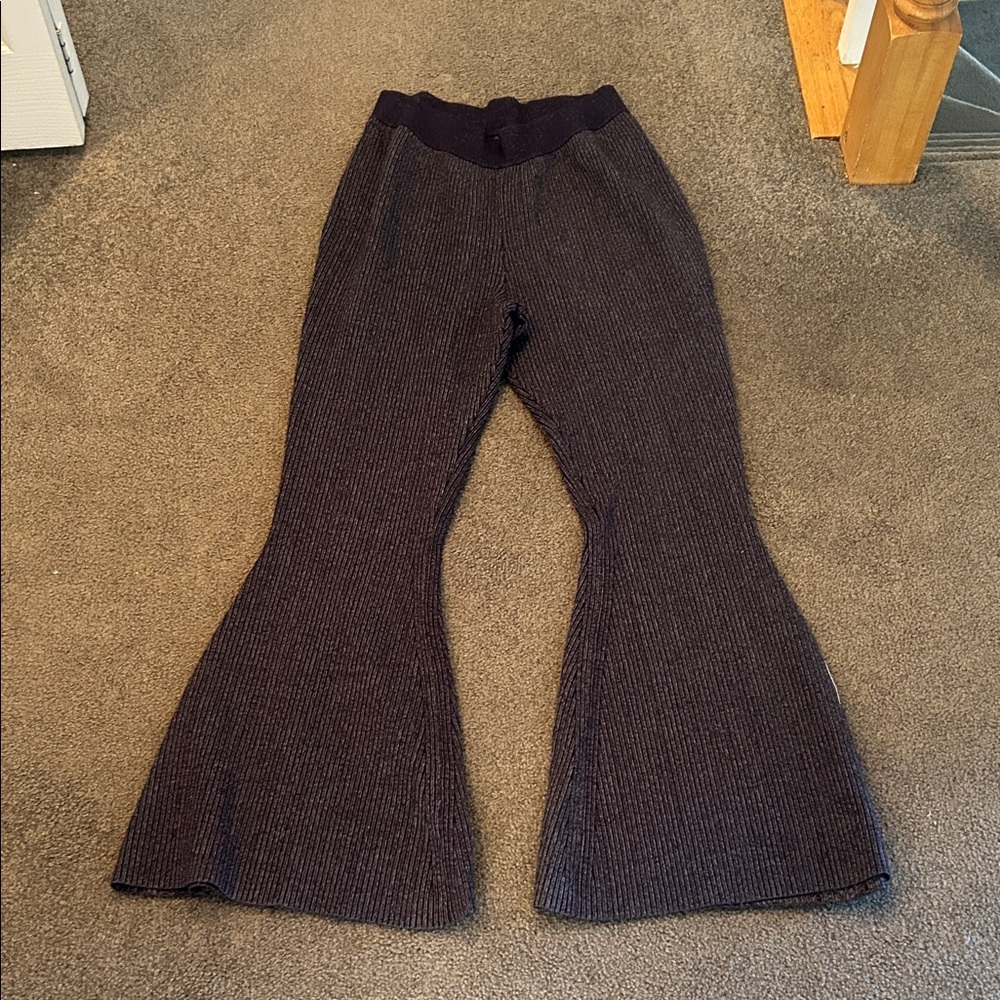 Pilcro Navy Ribbed Knitwear